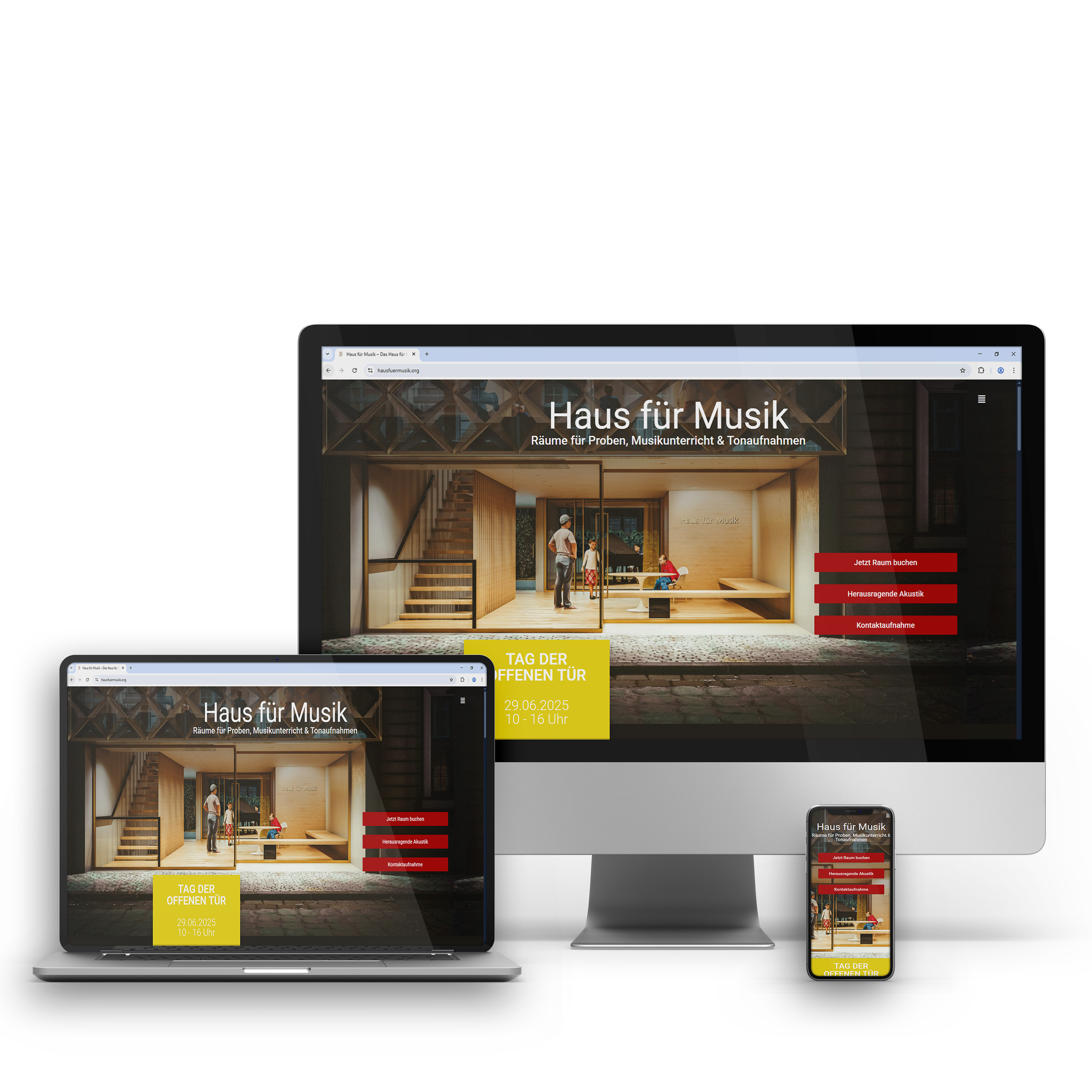 Haus für Musik Mockup